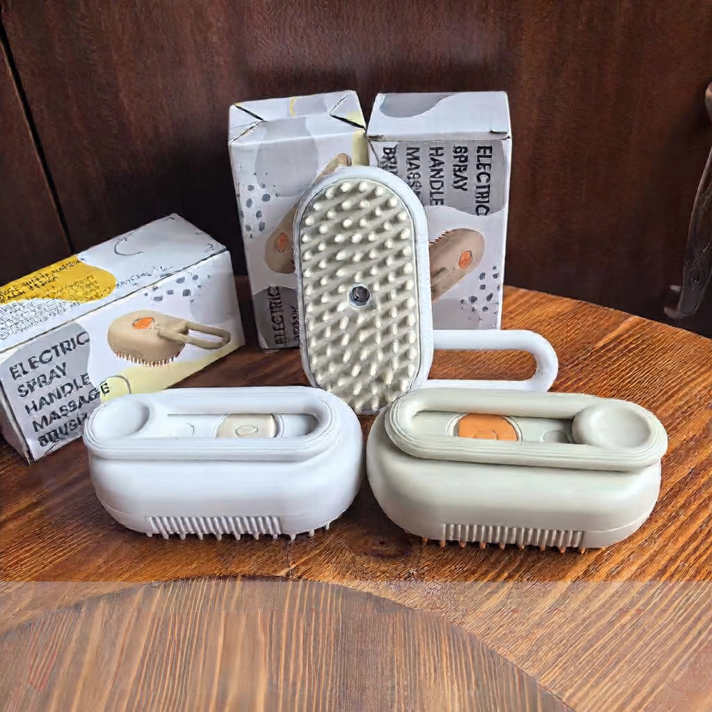 Pet Spray Massage Comb with One-Touch Function