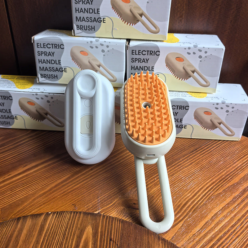 Pet Spray Massage Comb with One-Touch Function